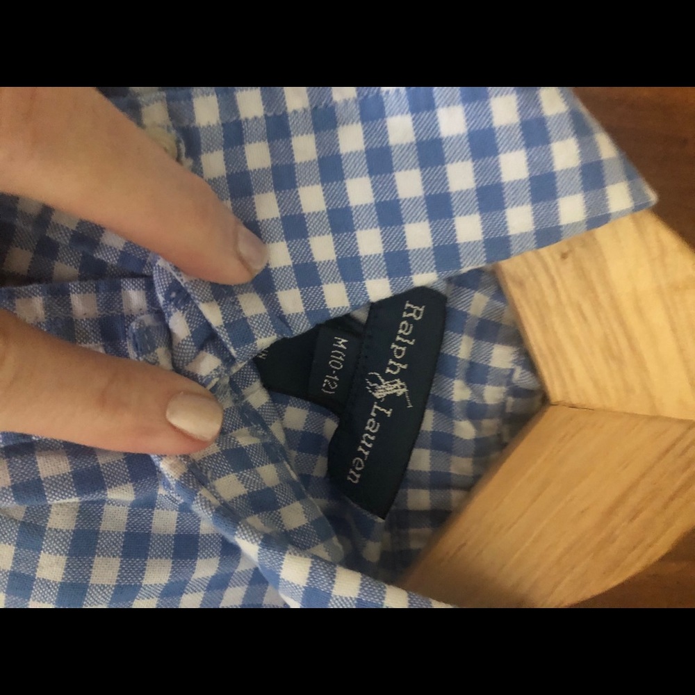 Boys Ralph Lauren gingham button down - Picture 3 of 3